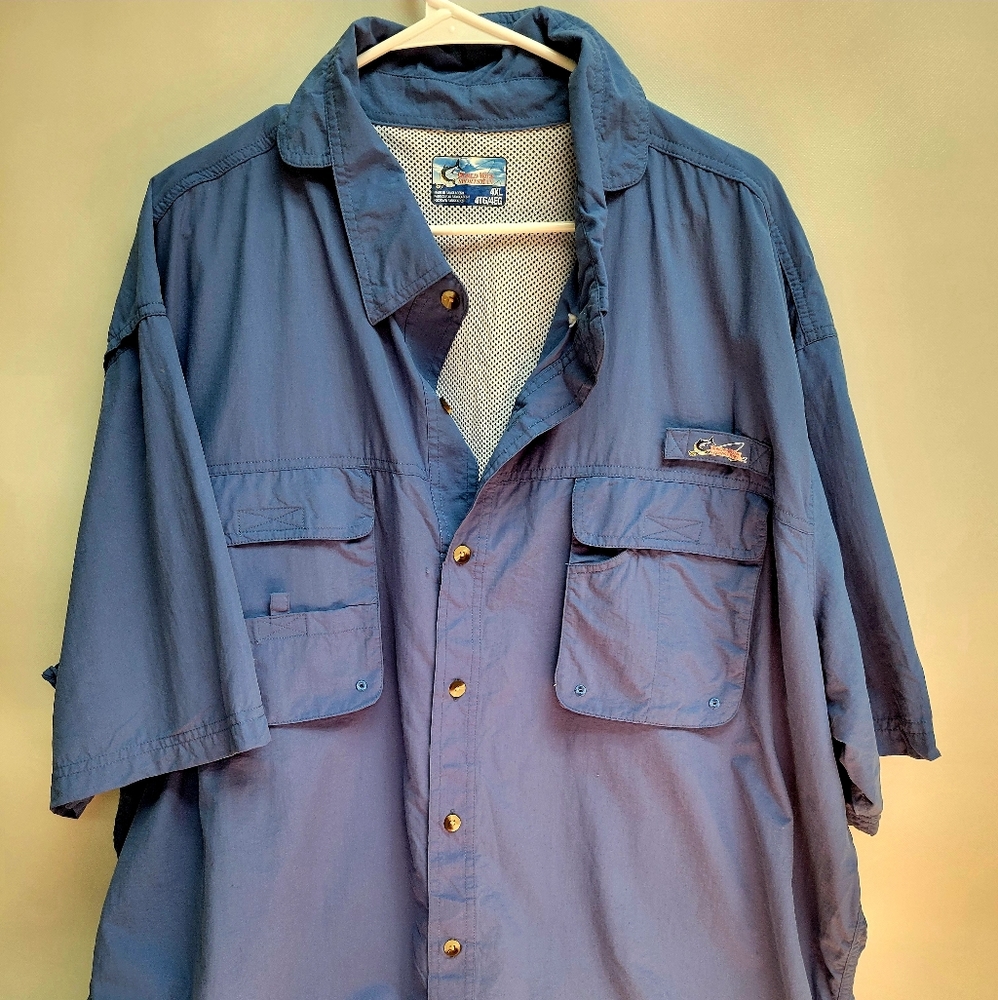Bass Pro shop World Wide Sportsman button up shirts.